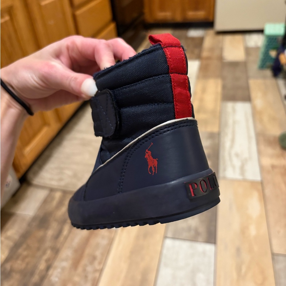 Polo by Ralph Lauren Kids Boots in Navy and Red